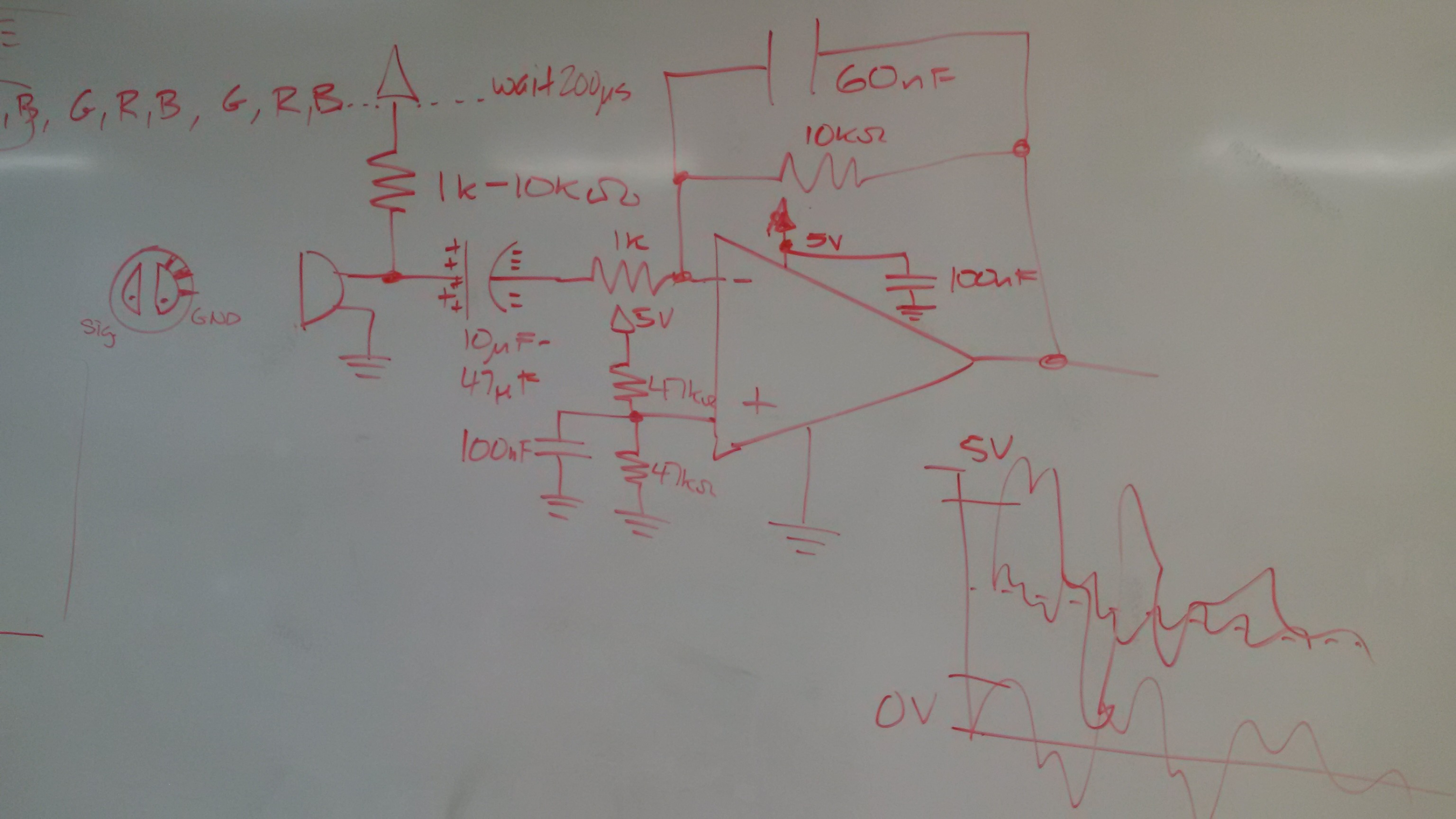 Schematic of low pass filter