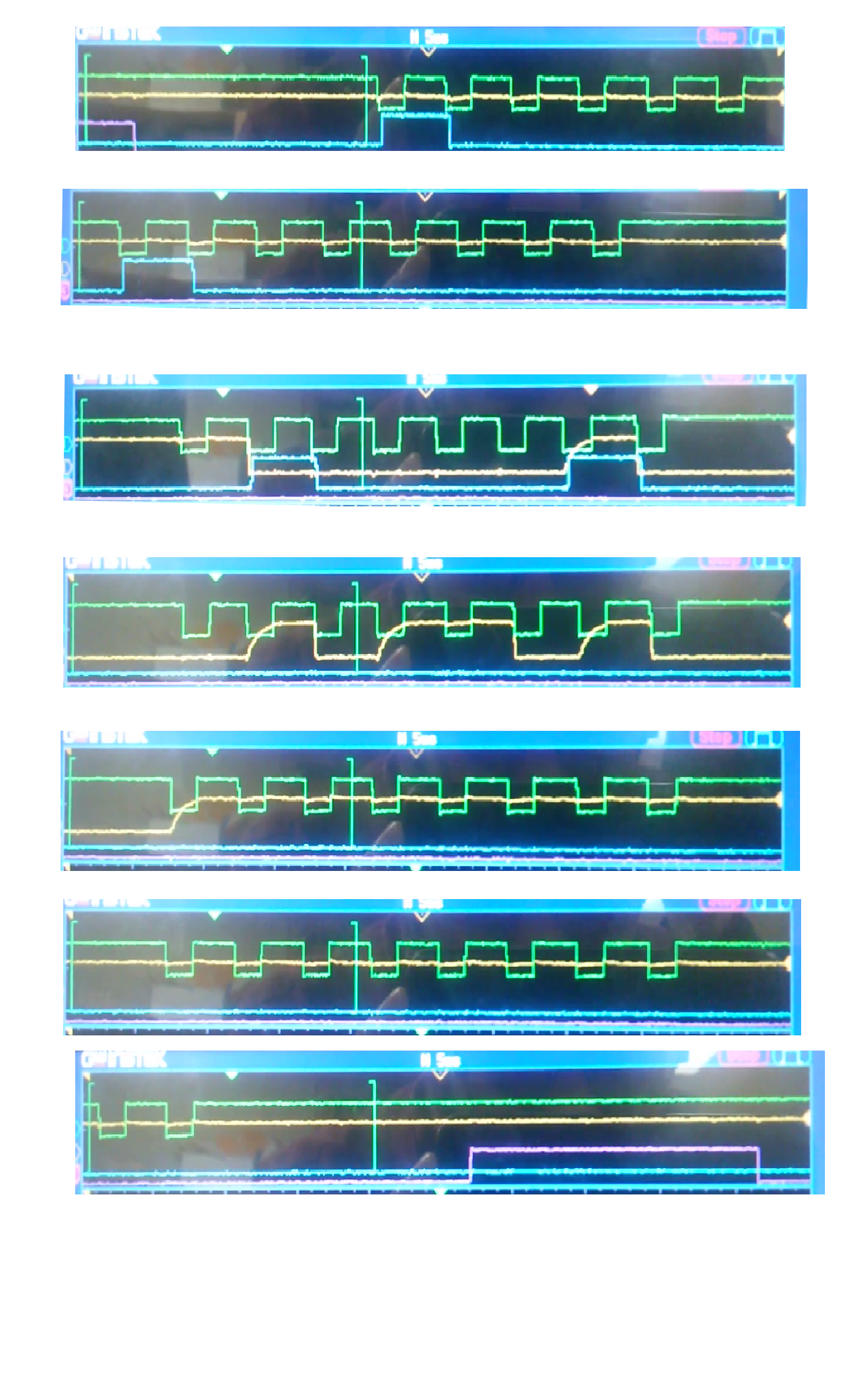 Oscilloscope readings